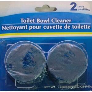 2 Tabs Automatic Toilet Bowl Cleaner Bleach Deodorize Freshens Lasting Easy Use